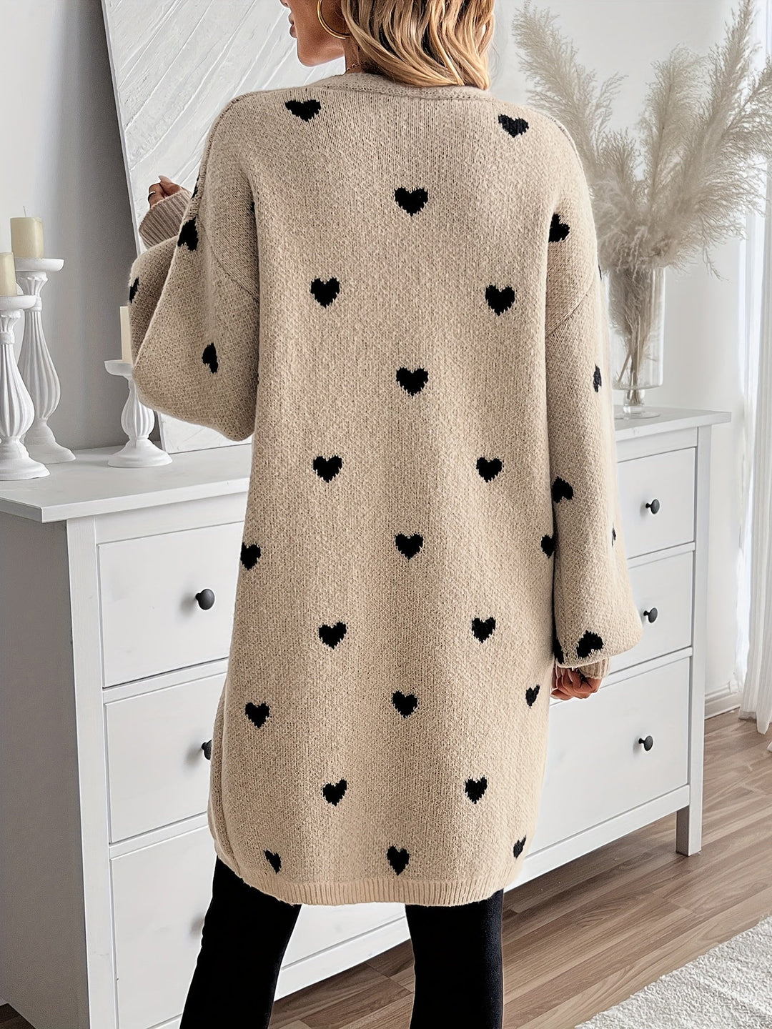 Angela | Hjerte Mønster Cardigan