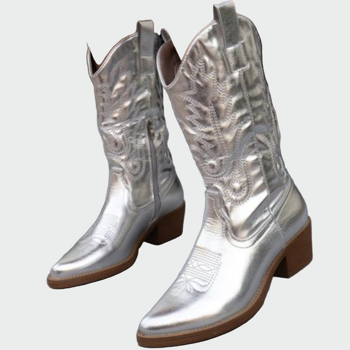 Metallic Cowboy Støvler