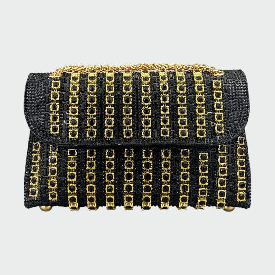 Laviera - Chic kædefarvet diamant skuldertaske