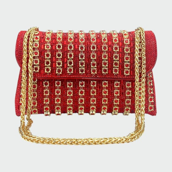 Laviera - Chic kædefarvet diamant skuldertaske