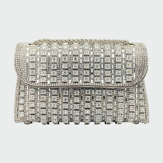 Laviera - Chic kædefarvet diamant skuldertaske