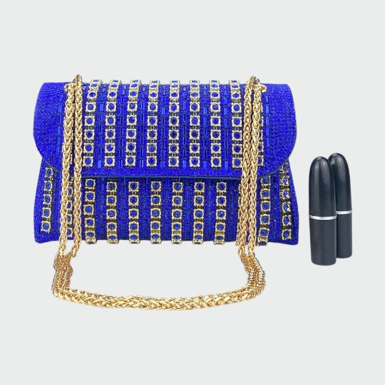 Laviera - Chic kædefarvet diamant skuldertaske