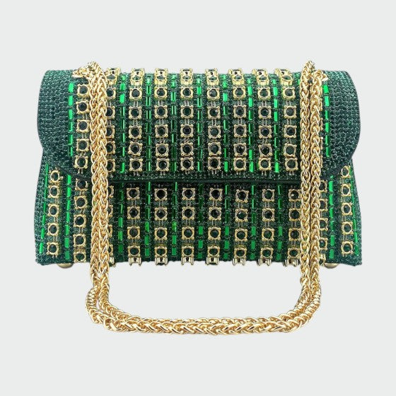 Laviera - Chic kædefarvet diamant skuldertaske