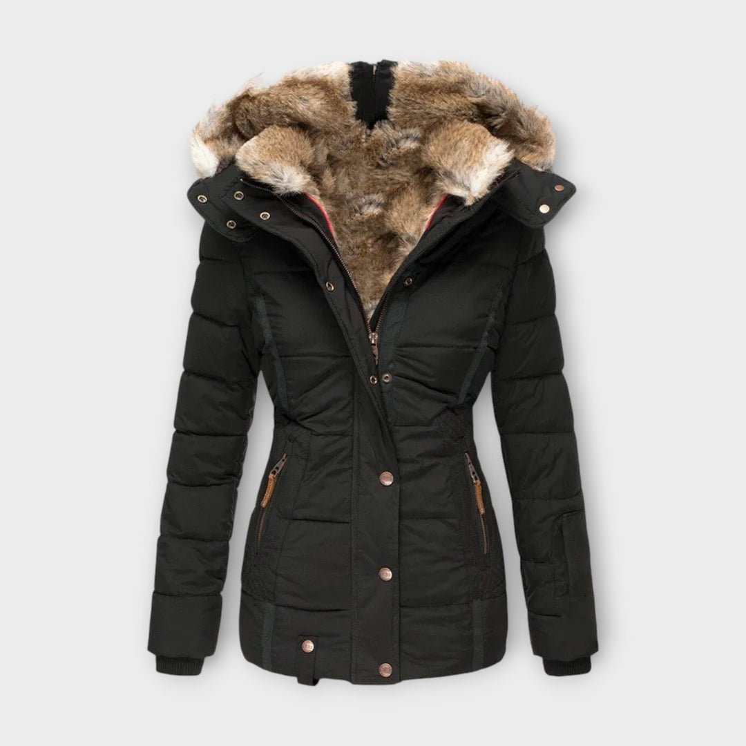 Emine – Hyggelig Jakke med Faux Fur-foring
