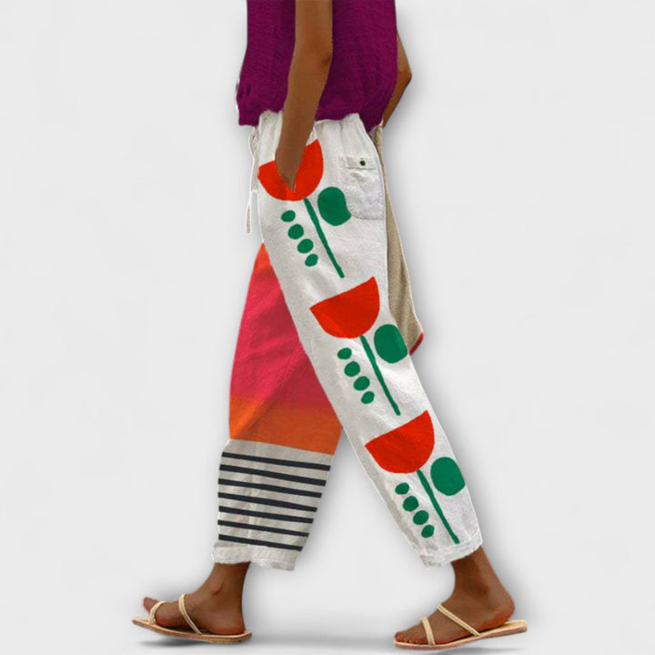 Airish – Distinktive Trykte Casual Bukser med Knapper