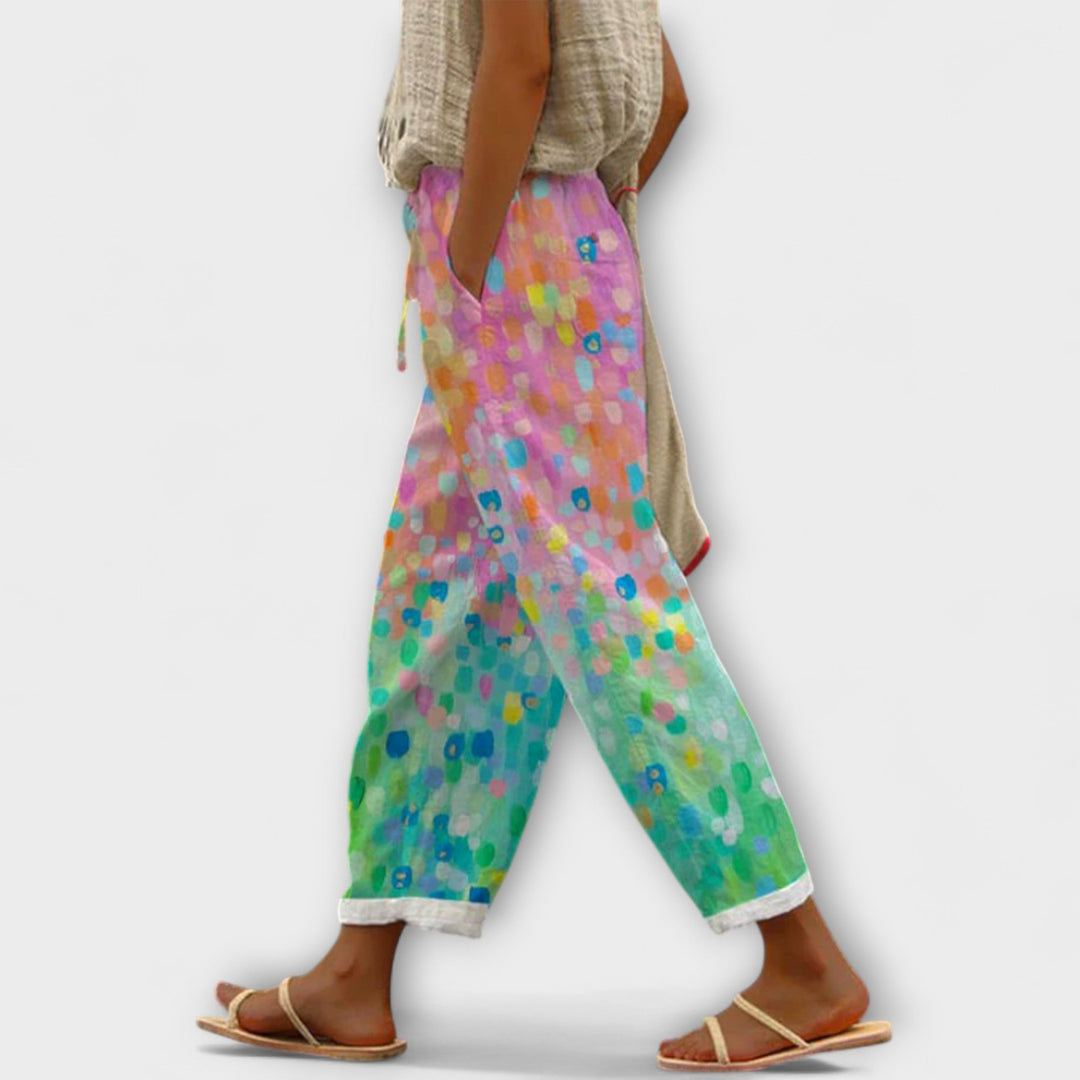 Airish – Distinktive Trykte Casual Bukser med Knapper