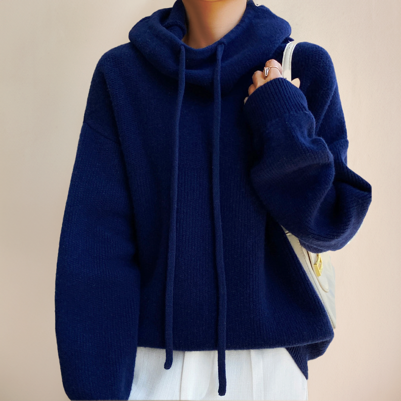 Cloe - Rullekrave Sweater i Fin Merinould