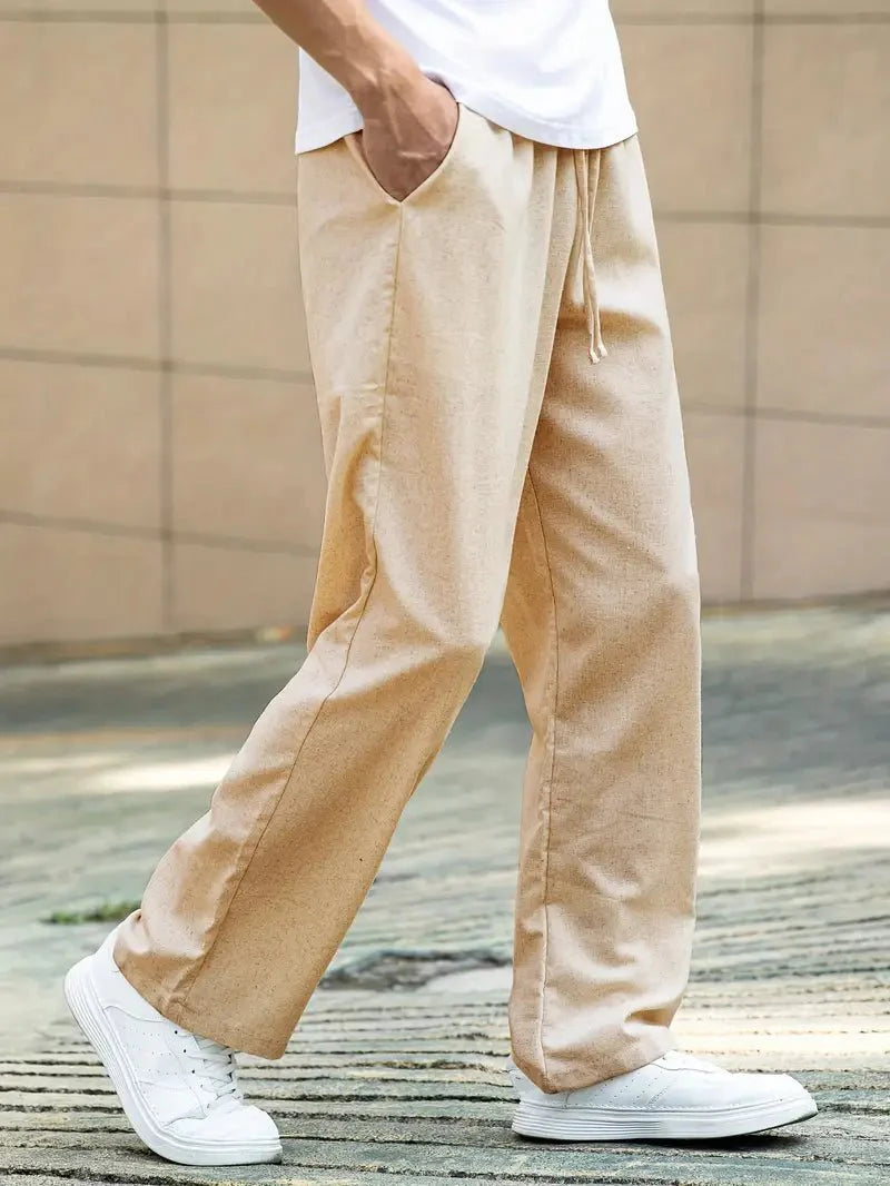 Valerio Casual Linned Sommerbukser