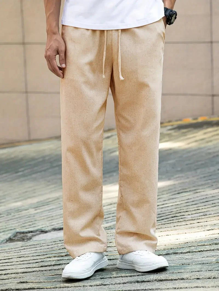 Valerio Casual Linned Sommerbukser