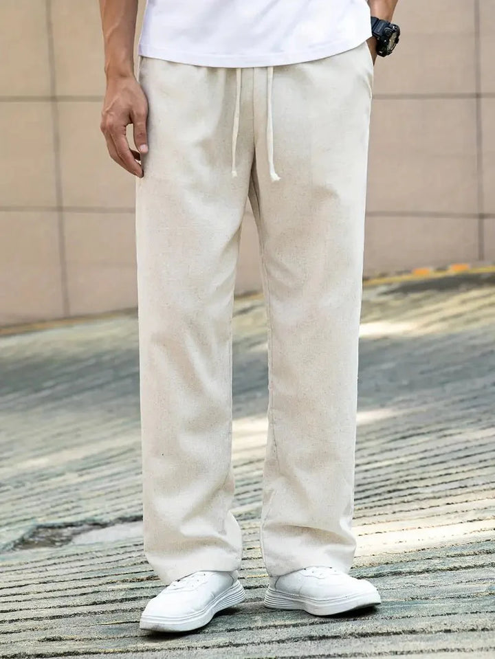 Valerio Casual Linned Sommerbukser