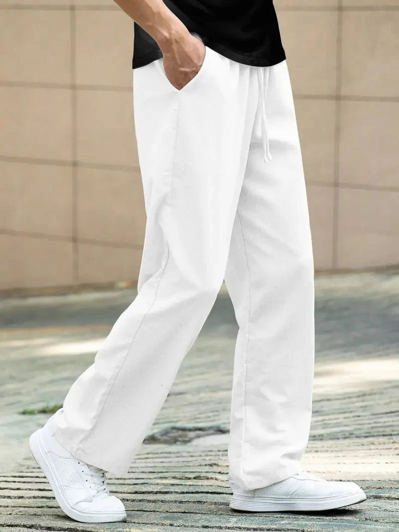 Valerio Casual Linned Sommerbukser