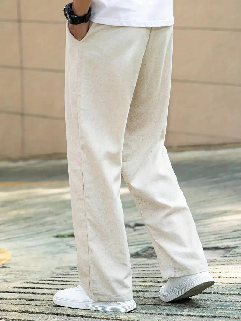 Valerio Casual Linned Sommerbukser