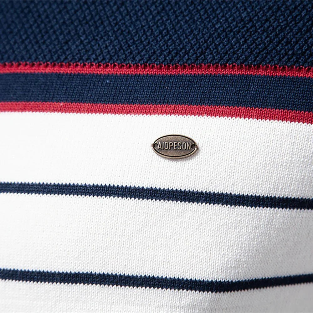 Sebastian | Herresweater Med Stribedesign