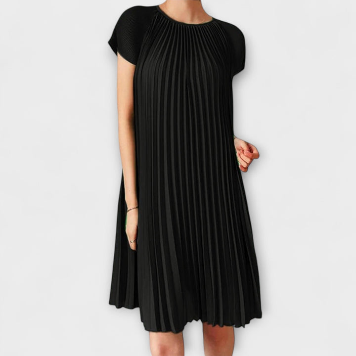 Berta - Elegant plisseret kjole