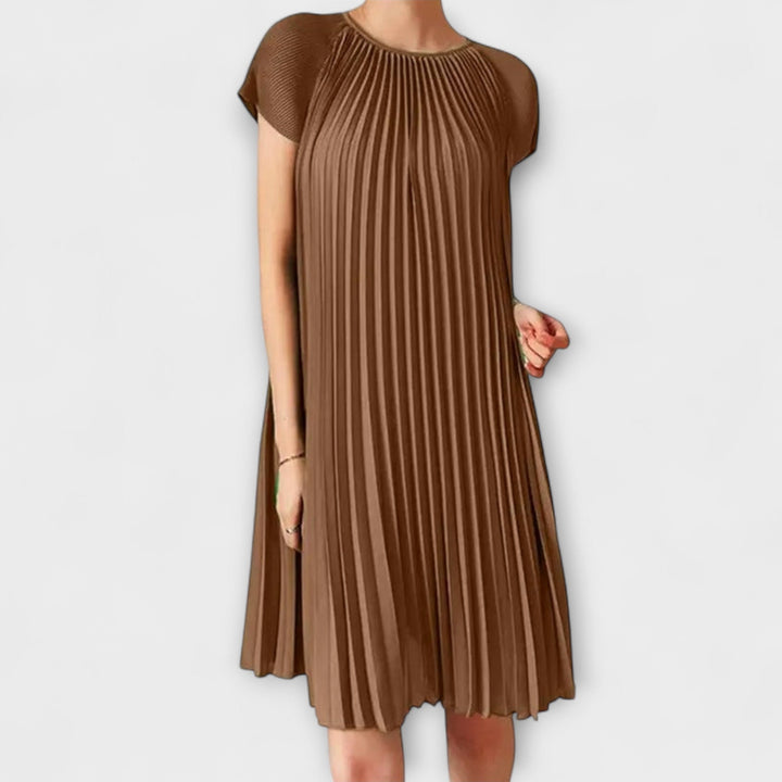 Berta - Elegant plisseret kjole