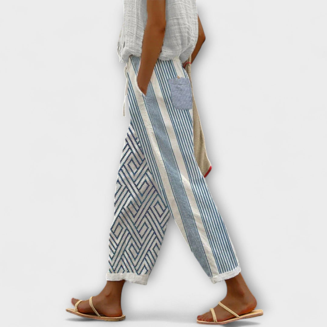 Airish – Distinktive Trykte Casual Bukser med Knapper