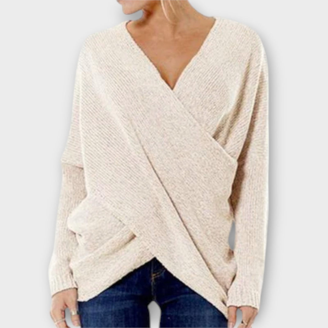 Heidi - Krydsed Sweater