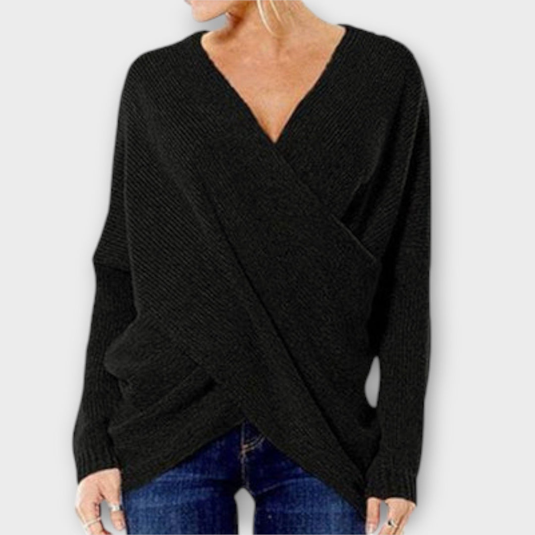 Heidi - Krydsed Sweater