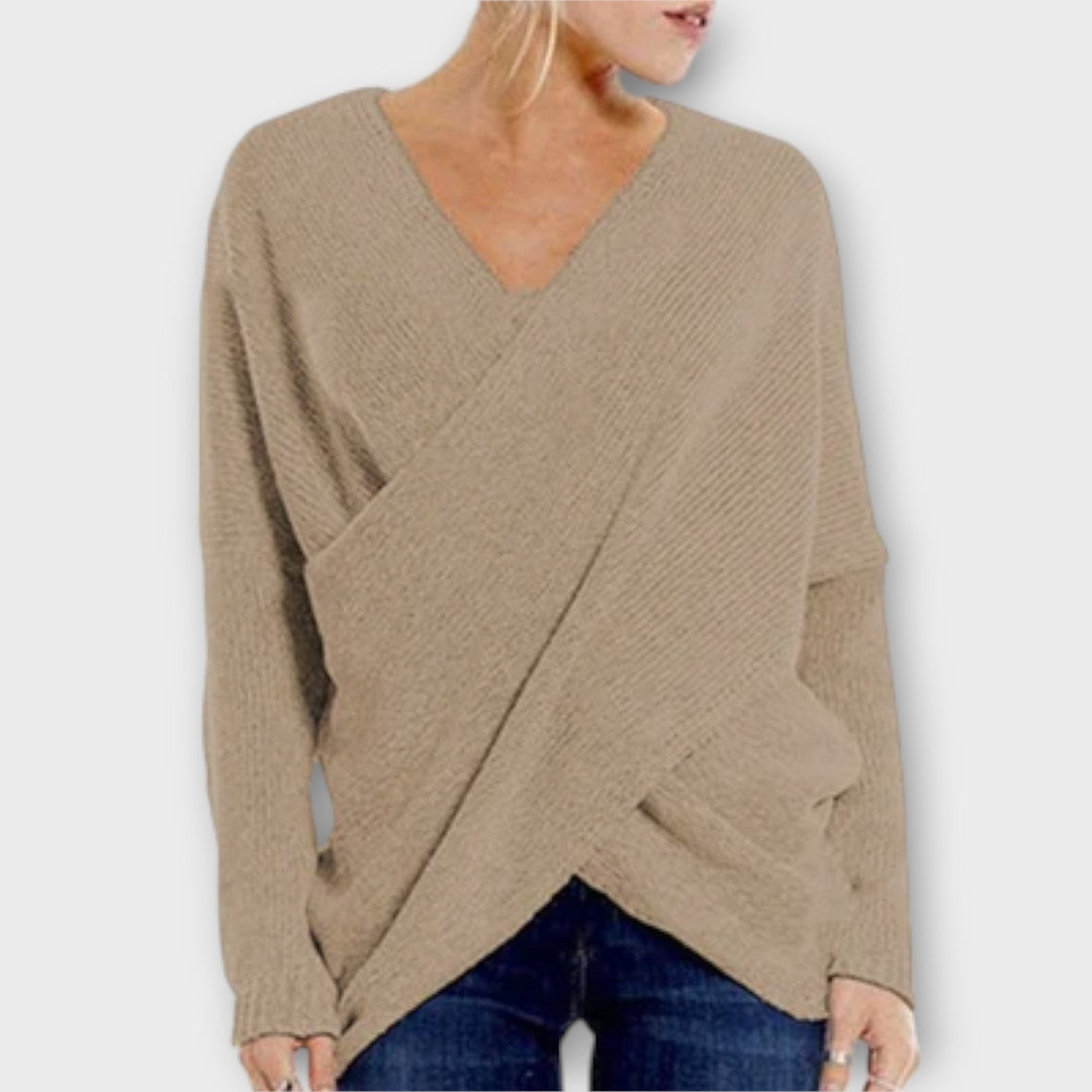 Heidi - Krydsed Sweater
