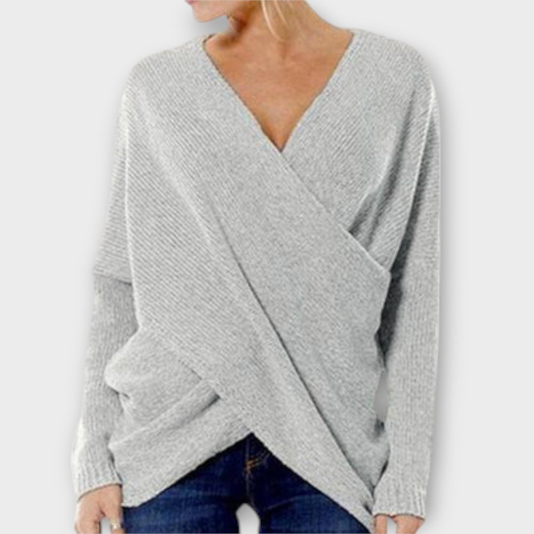 Heidi - Krydsed Sweater