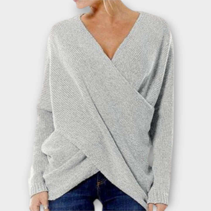 Heidi - Krydsed Sweater