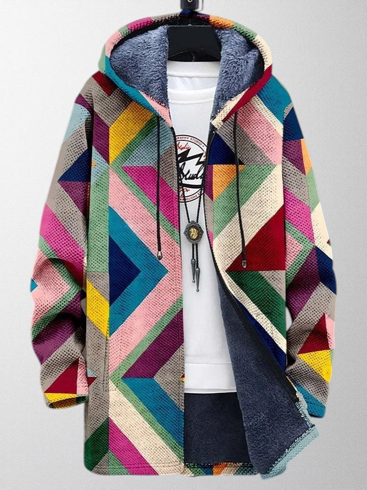 Olivia – Kunstnerisk Udsagn Cardigan med Unikt Print