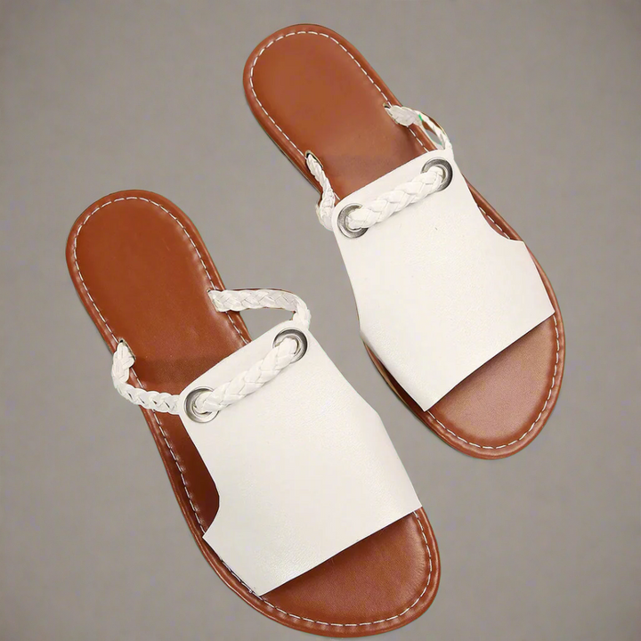 Katelina | Håndlavede Flade Sandaler i Premium Kvalitet