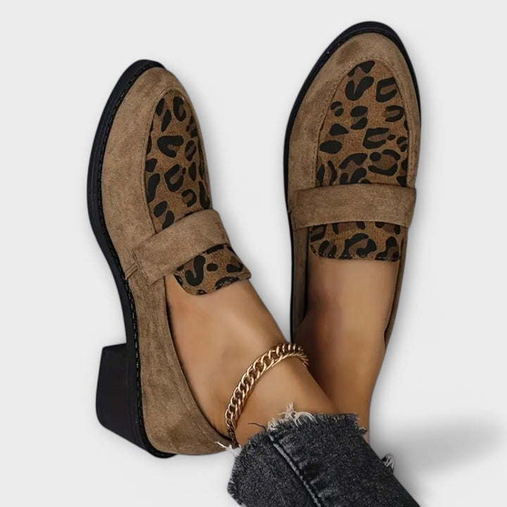 Karla – Elegante Kvinders Sko med Leopardprint