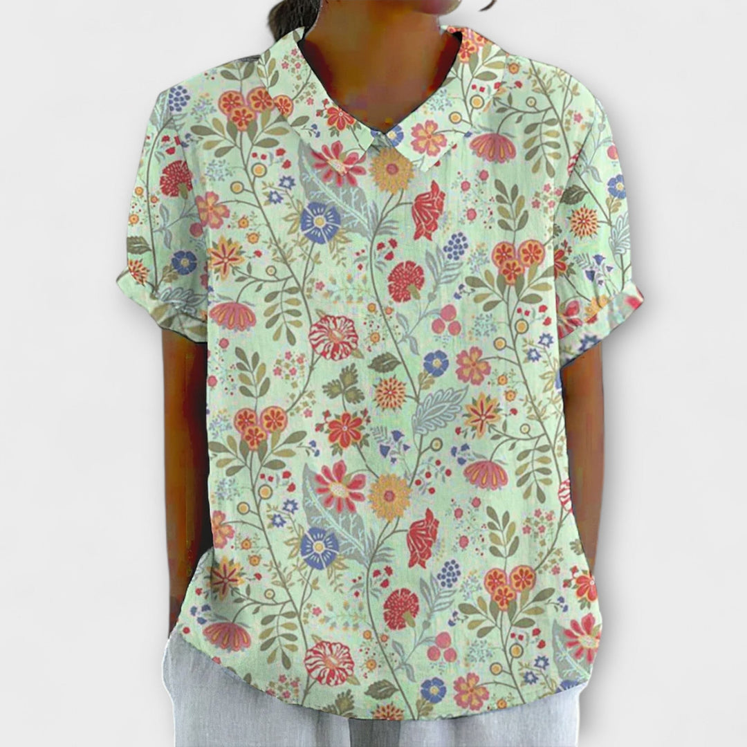 Chrissi – Blomsterbluse