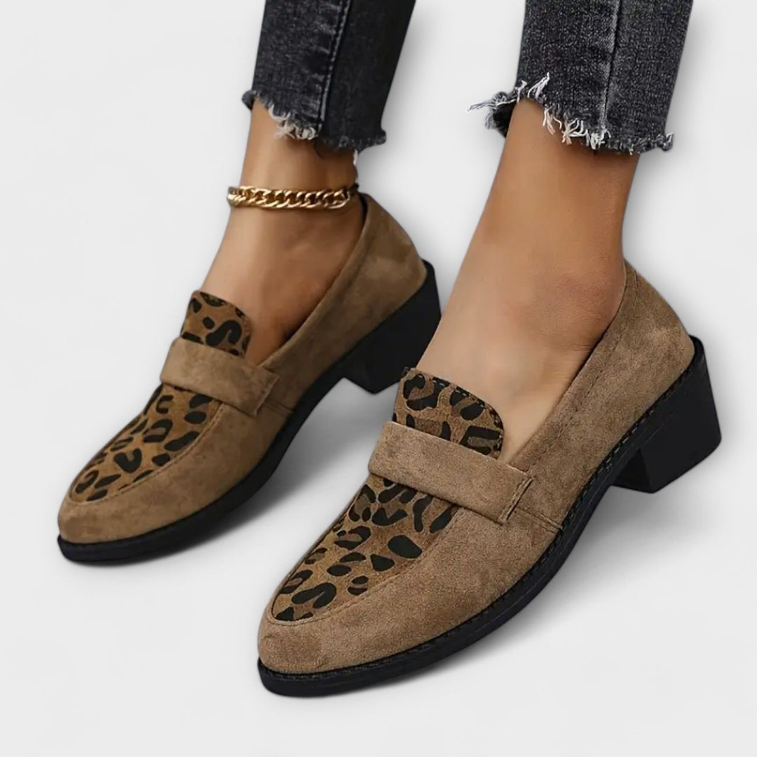 Karla – Elegante Kvinders Sko med Leopardprint