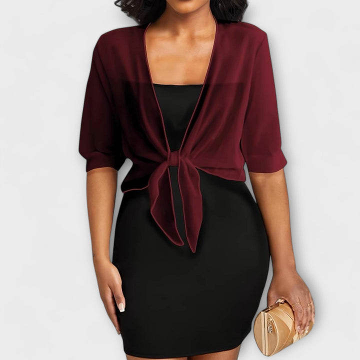 Olivia - Bluse med åben front
