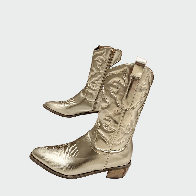 Metallic Cowboy Støvler
