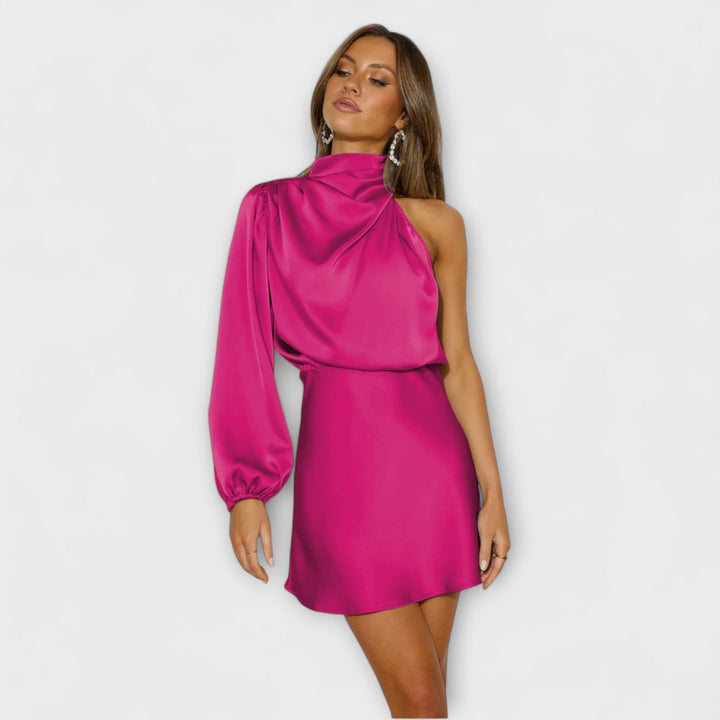 Karola - Mini Kjole med Drapering