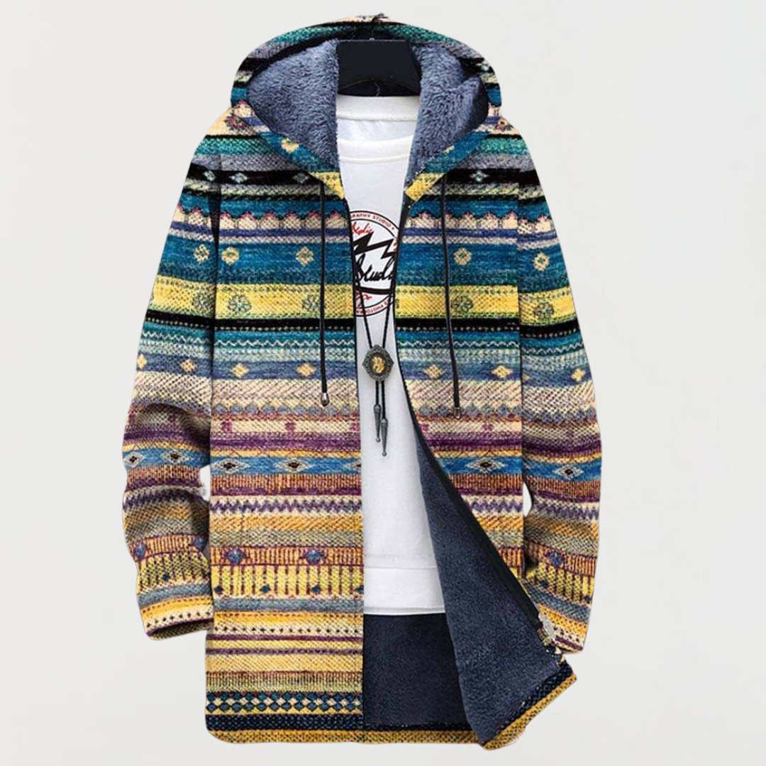 Cardigan med bølgemønster