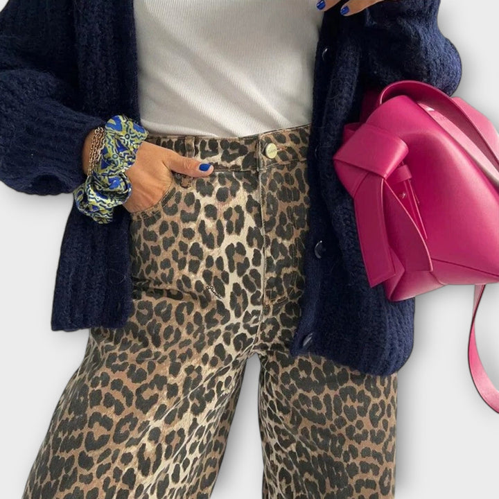 Chandra - Vintage Leopardprint Jeans