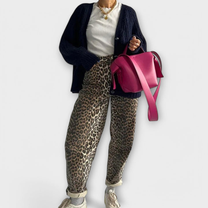 Chandra - Vintage Leopardprint Jeans