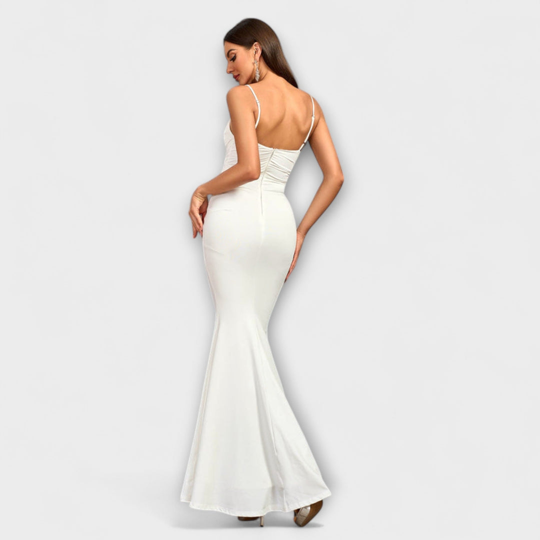 Diana - Elegant flæsekjole