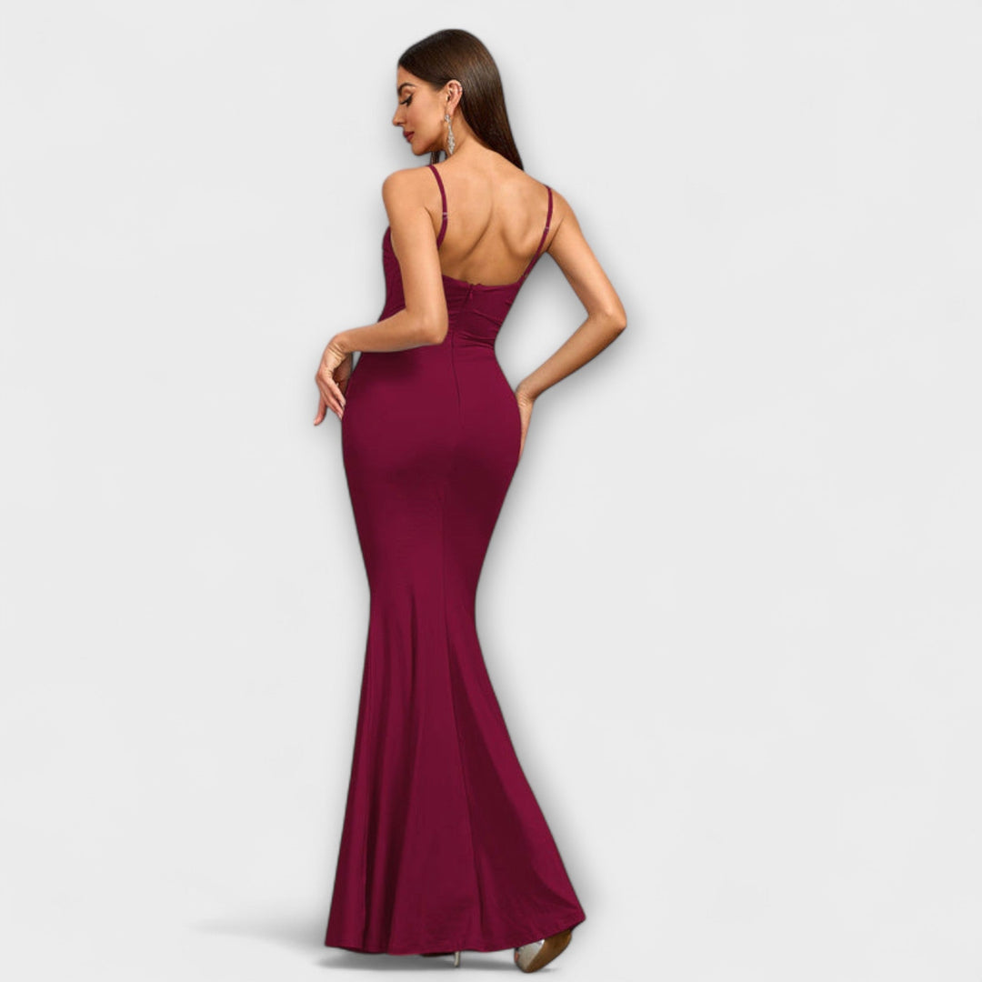 Diana - Elegant flæsekjole