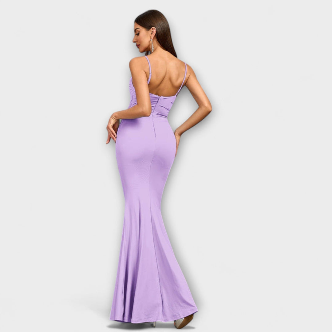 Diana - Elegant flæsekjole