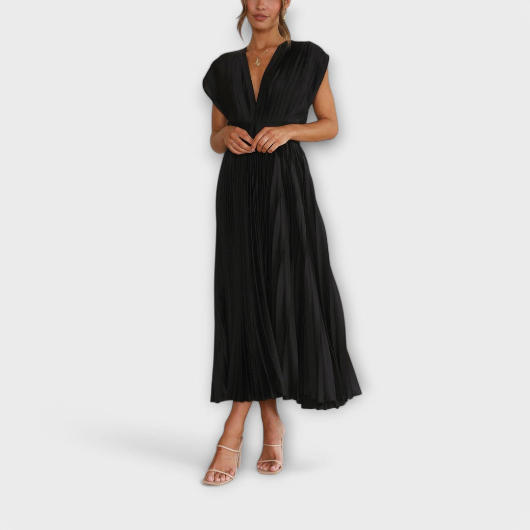 Justine - Elegant plisseret kjole