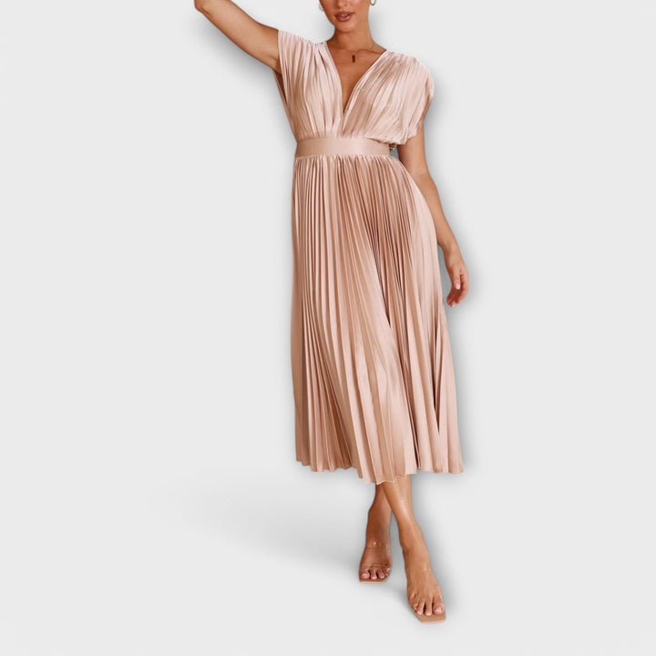 Justine - Elegant plisseret kjole