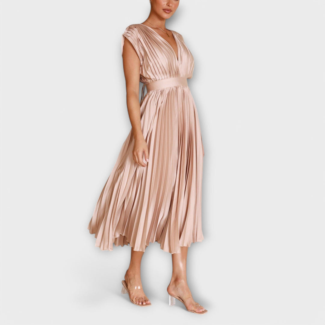 Justine - Elegant plisseret kjole