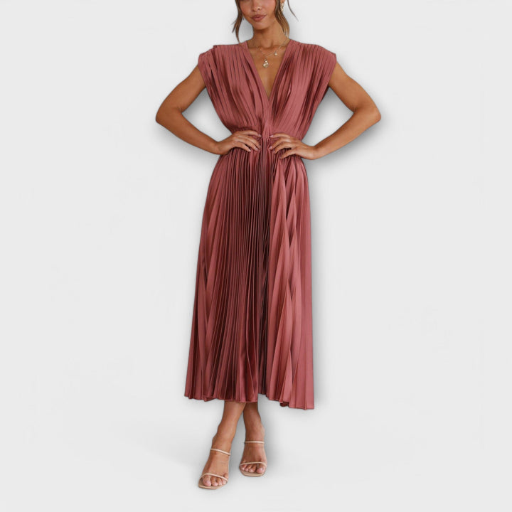 Justine - Elegant plisseret kjole