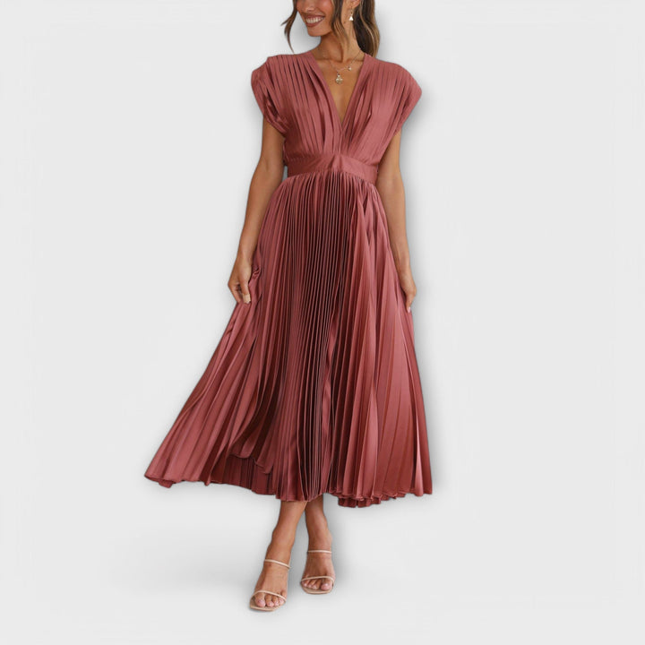 Justine - Elegant plisseret kjole
