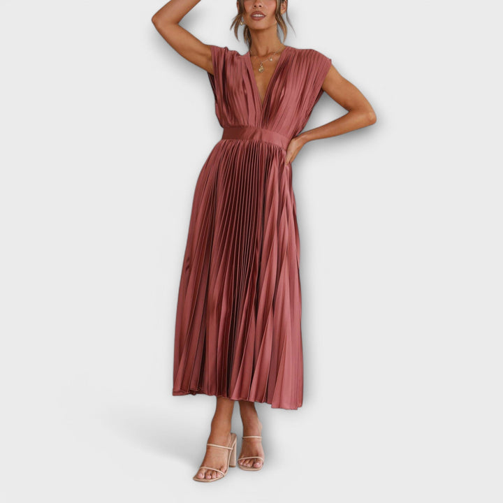 Justine - Elegant plisseret kjole