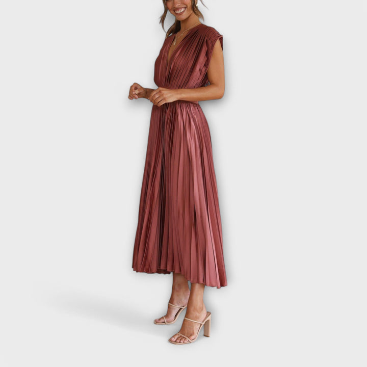 Justine - Elegant plisseret kjole