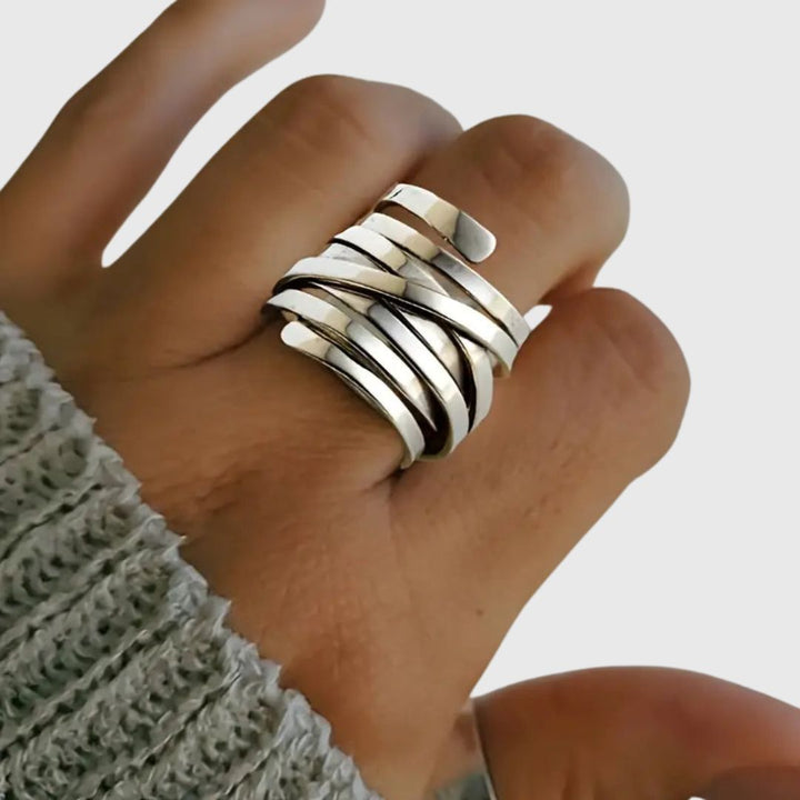 Bliss - Vintage sølvring med kraftig tykkelse