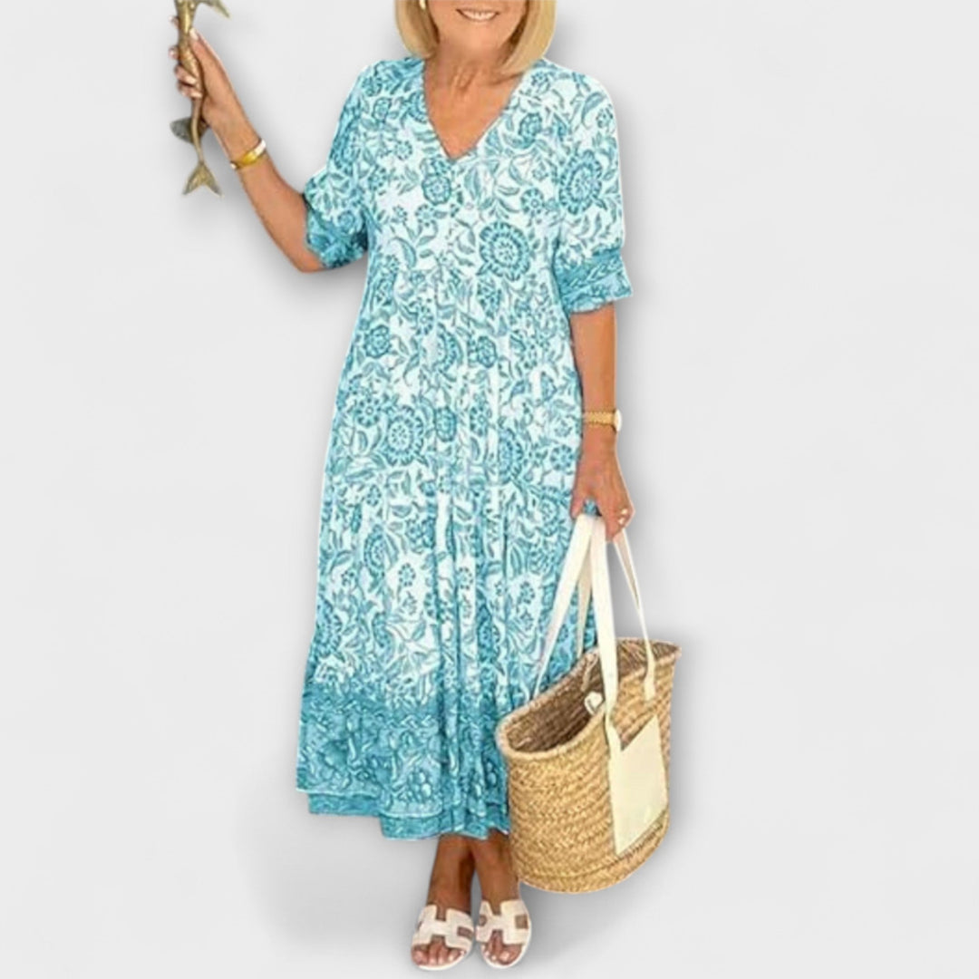 Julika - Elegant blomsterkjole med en let og luftig design