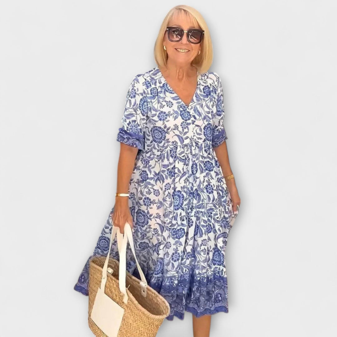 Julika - Elegant blomsterkjole med en let og luftig design