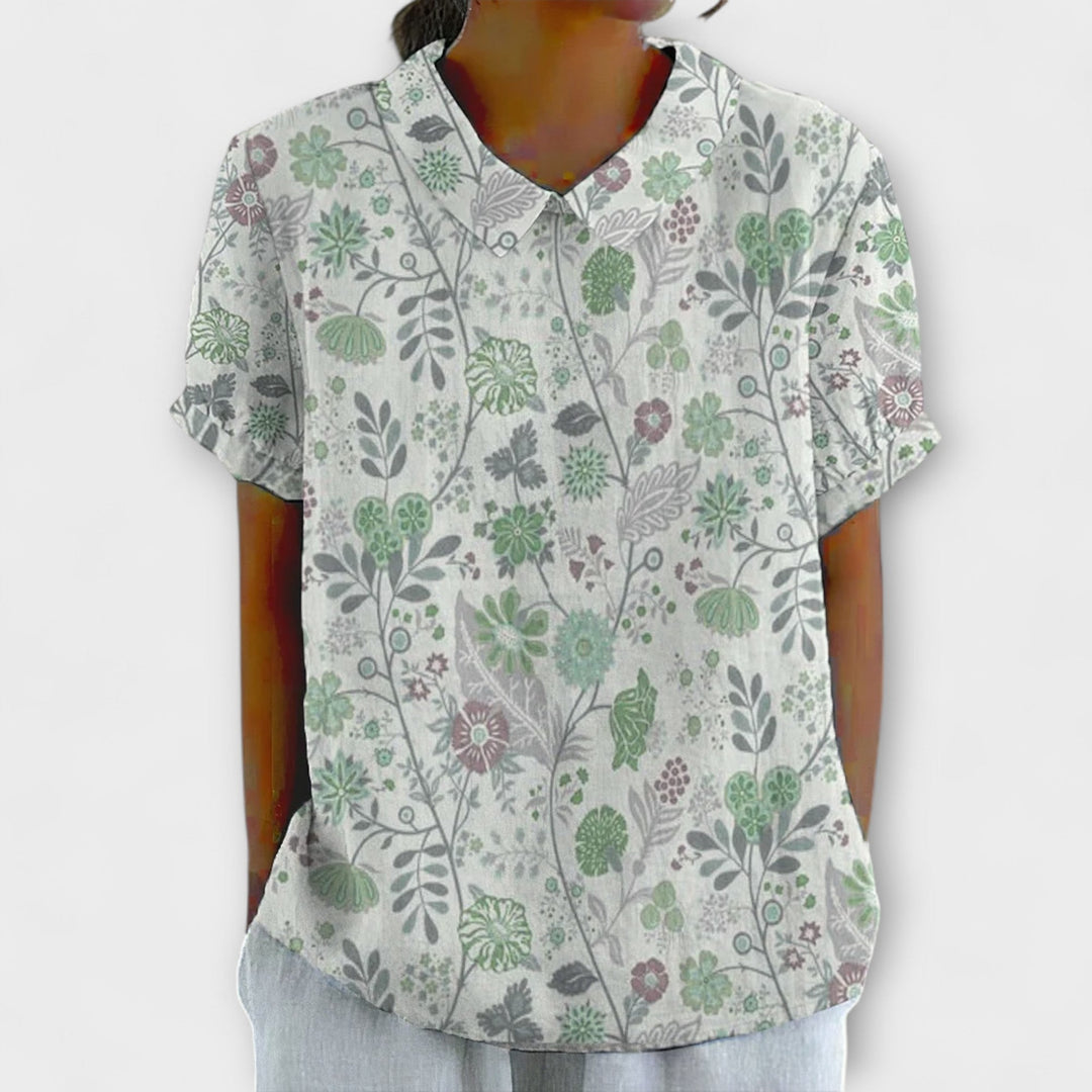 Chrissi – Blomsterbluse